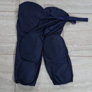 Boys Alleson Athletic Youth Seven Pad Solo Football Pants Size Large Blue/Navy